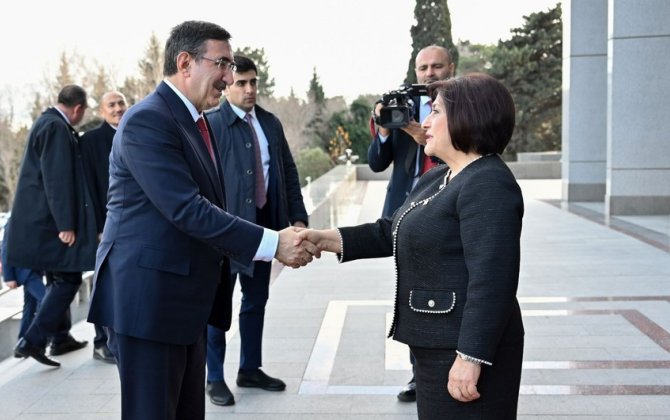 Milli Məclisin sədri Türkiyənin vitse-prezidenti ilə görüşüb - YENİLƏNİB