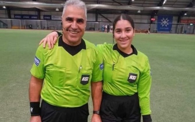 Qızı ilə birgə hakimlik edən azərbaycanlı: “Bir oyunda 15 sarı vərəqə göstərmişdim” - MÜSAHİBƏ + FOTO