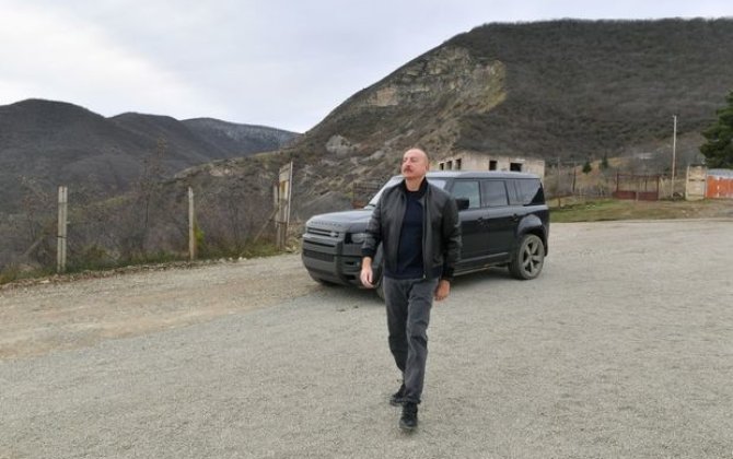 Prezident İlham Əliyev Xocalı rayonunun Naxçıvanlı kəndində olub - FOTO