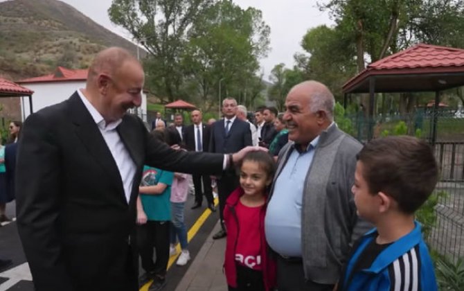 Prezidentlə görüşən laçınlılar və zəngilanlılar: “Onu televizordan qucaqlayıb öpmüşdüm” - VİDEO