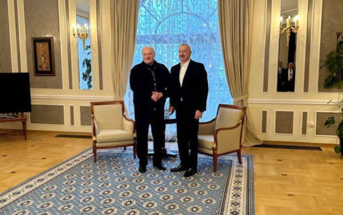 İlham Əliyev Aleksandr Lukaşenko ilə görüşdü - YENİLƏNİB + FOTO