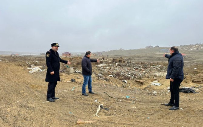 Xırdalanda ətraf mühiti çirkləndirən şəxs barəsində protokol tərtib olunub