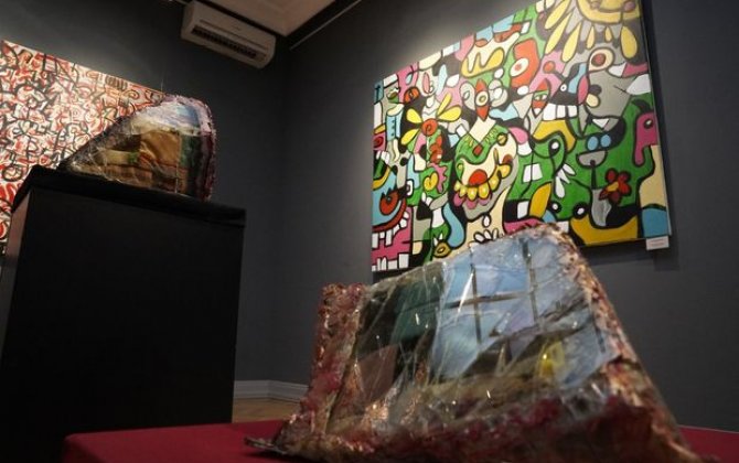 İçərişəhərdə “Qurama Art” sərgisi açılıb - FOTO