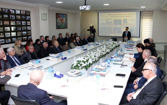 Multikulturalizm Mərkəzinin 2023-cü il ərzində çap etdirdiyi nəşrlərin təqdimatı keçirildi - FOTO