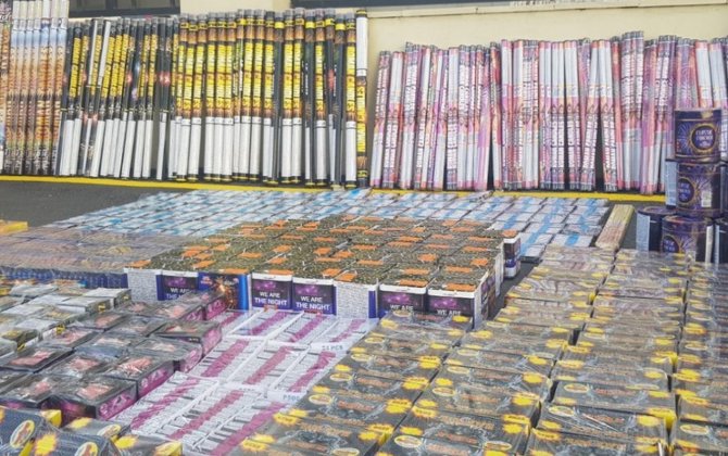 Bərdədə 300 min manat dəyərində pirotexniki vasitələr aşkarlandı