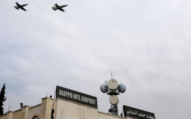 İsrail HHQ Hələb hava limanına zərbələr endirib