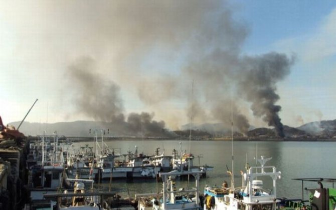 Şimali Koreya Cənubi Koreya adalarına doğru 200-ə yaxın artilleriya mərmisi atıb