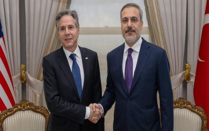 Türkiyə XİN rəhbəri ilə Blinkenin görüşündə müzakirə olunan məsələlər açıqlanıb