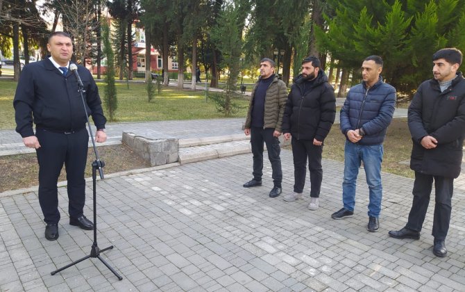 İlin ilk “Açıq mikrofon” aksiyası Qax rayonunda keçirildi - FOTO