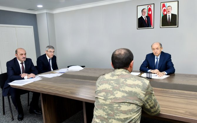 Ədliyyə naziri Ağcabədidə vətəndaşları qəbul edib