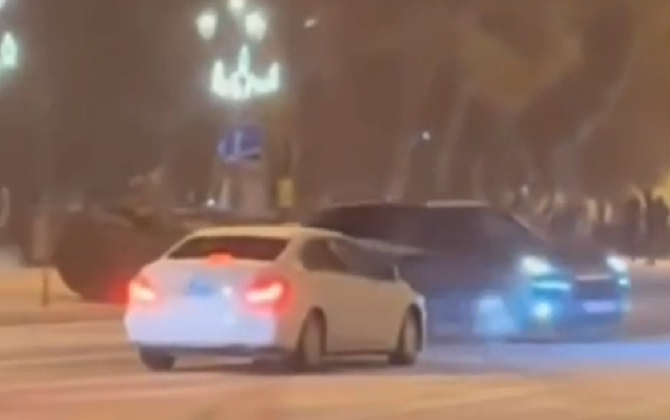 Qarlı havada videosu yayılan 