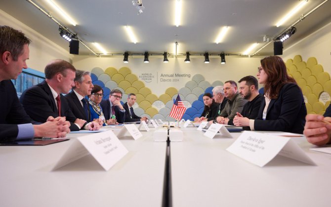 Zelenski Davosda Blinken və Ursula von der Leyenlə görüşüb -xa0FOTO