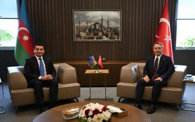 Hikmət Hacıyev Türkiyədə Fəxrəddin Altunla görüşüb - FOTO