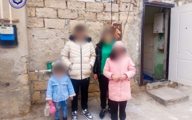 Bir ailənin dörd azyaşlı üzvü sığınacağa yerləşdirilib