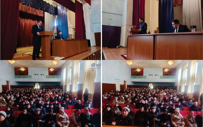 Qüdrət Həsənquliyevin vəkilləri Ucarda seçicilərlə görüşüblər - FOTO