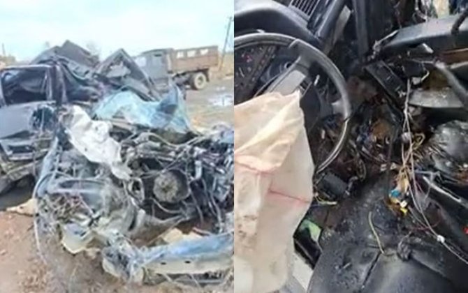 Sürücünün ürəyi sükan arxasında qəfil dayandı - VİDEO