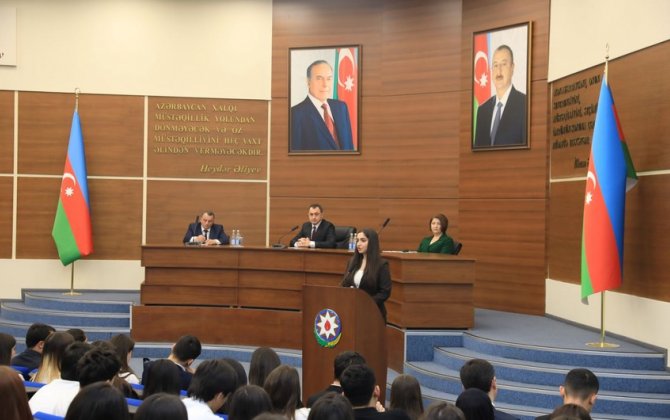 Nizami rayonunda Azərbaycan Gəncləri Gününə həsr olunan konfrans keçirilib