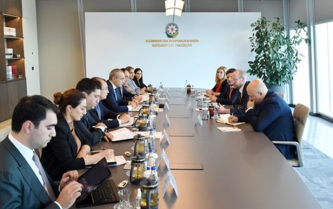 Mikayıl Cabbarov Avropa Yenidənqurma və İnkişaf Bankının nümayəndələri ilə görüşüb - FOTO