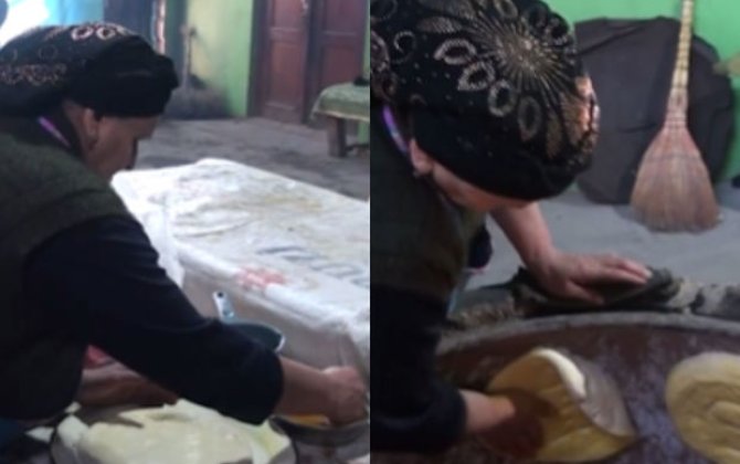 Qoxusu Dubaydan gələn Bərdə çörəyi - VİDEO