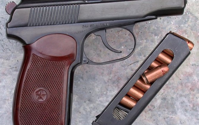 Bakıda silahlı şəxs saxlanıldı - FOTO