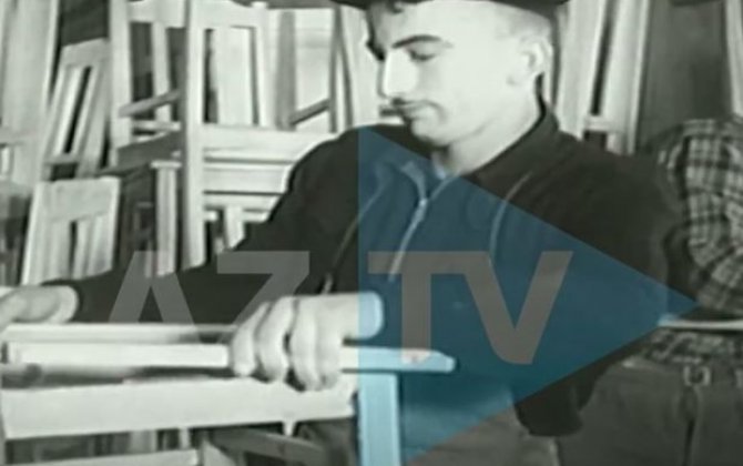 1960-cı illərdə mebel istehsalının görüntüləri - VİDEO