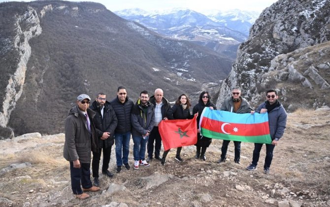 Mərakeşli jurnalistlər Ağdam, Əsgəran və Şuşaya səfər ediblər - FOTO