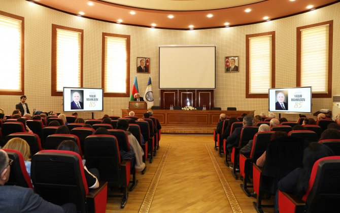 BDU-da akademik Yaqub Mahmudovun 85 illik yubileyi qeyd olunub - FOTO