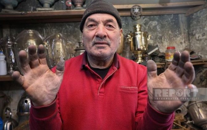 Dəyəri 10 min manat olan samovar, məmur aftafası və nadir əşyalar: Qalayçı emalatxanasından REPORTAJ + FOTO