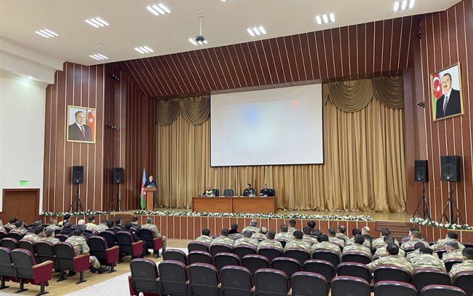 Hərbi yol polisinin şəxsi heyəti ilə təlim-metodiki toplantı keçirilib