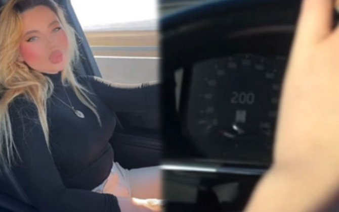 “Range Rover”i 200 km/saat sürətlə idarə edən qadın cəzalandırıldı - FOTO/VİDEO