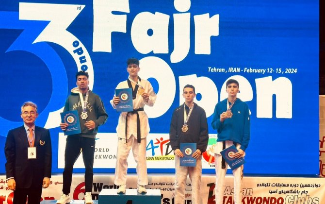 Azərbaycan taekvondoçusu İranda bürünc medal qazandı