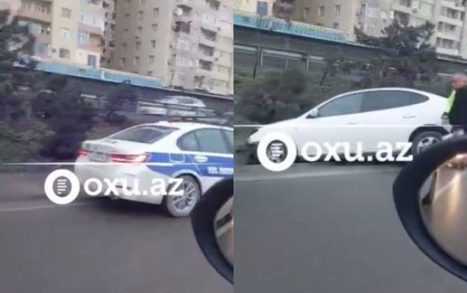 На дороге Баку - Газах произошло ДТП с участием Hyundai - ВИДЕО