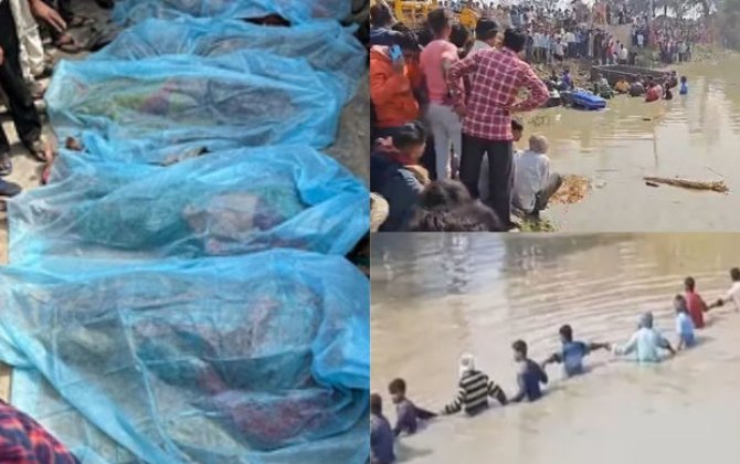 Hindistanda dəhşətli qəza: Səkkizi uşaq olmaqla azı 22 nəfər ölüb - FOTO