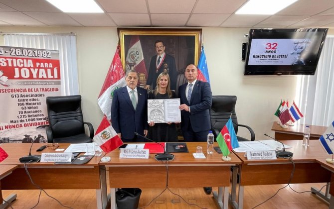 Peru Konqresi Xocalı Soyqırımının ildönümü ilə bağlı bəyanat qəbul edib - FOTO