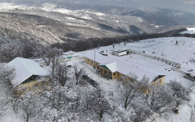 Əsaslı təmir edilən sərhəd zastavasından görüntülər - FOTO/VİDEO