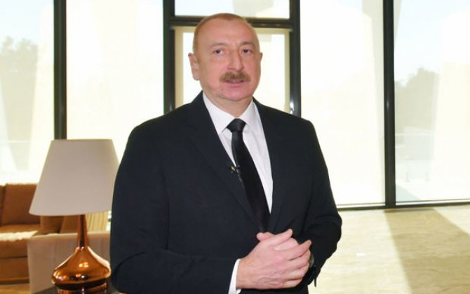 Президент Азербайджана Ильхам Алиев дал интервью телеканалу Euronews - ФОТО/ВИДЕО