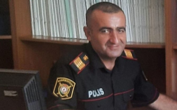Göldə batan şəxsləri xilas edərkən boğularaq ölən polisin medalı ailəsinə təqdim edildi - FOTO