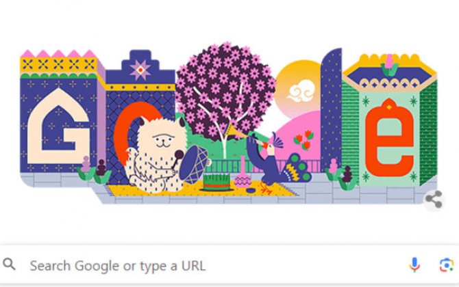 Google посвятил дудл празднику Новруз