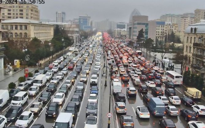 Paytaxt yollarında hazırkı vəziyyətxa0- FOTO