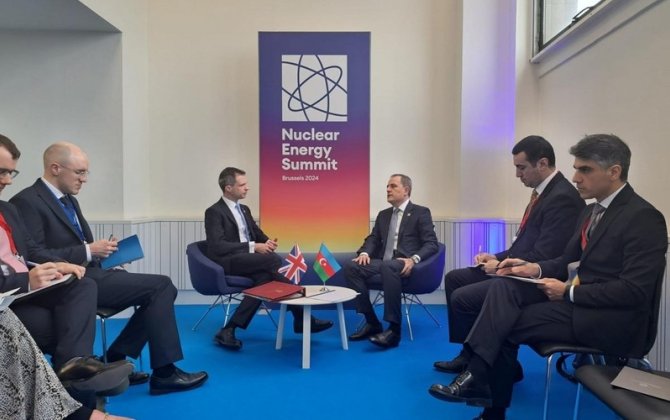 Ceyhun Bayramov Endryu Boui ilə görüşdü - FOTO