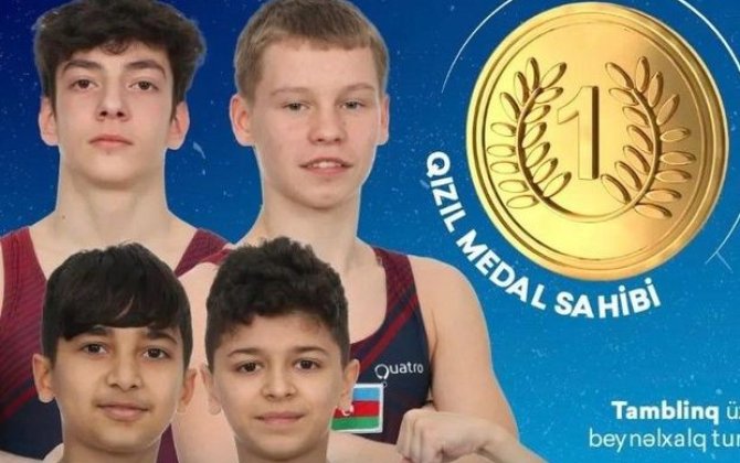 Azərbaycan tamblinq millisi beynəlxalq turnirdə birinci yeri tutub