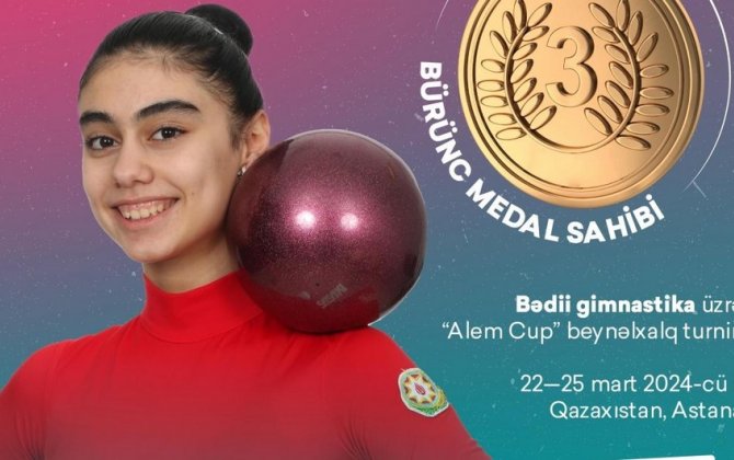 Ayan Sadıqova Qazaxıstanda bürünc medal qazandı