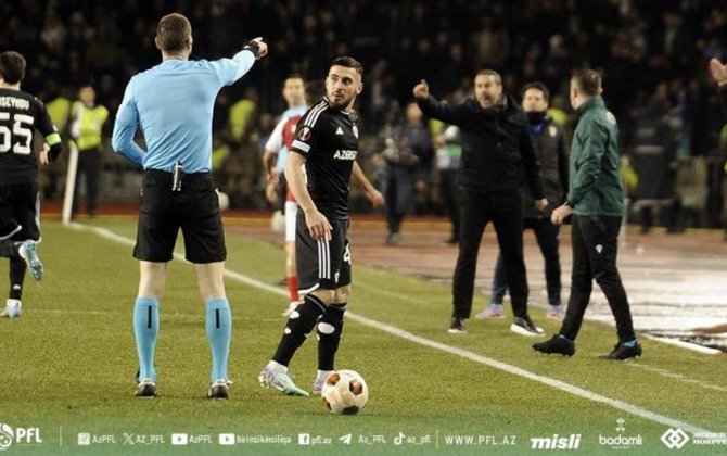 “Qarabağ”ın futbolçusu hakimi söydüyü üçün cəzalandırıldı
