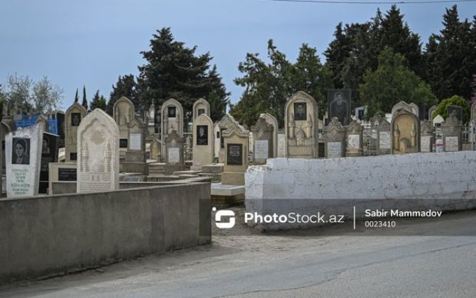 В Баку на кладбище хотели построить чайхану - ВИДЕО