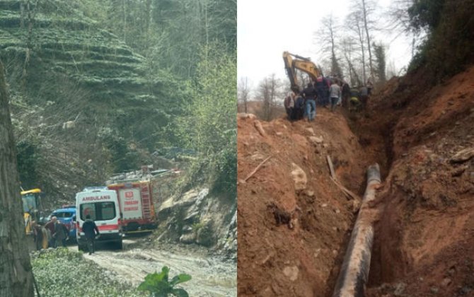 В Турции произошел обвал при прокладке водопровода: под землей остались рабочие - ФОТО/ВИДЕО