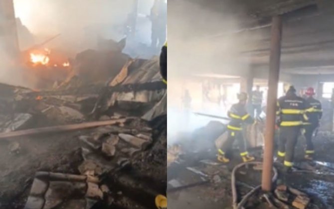 В Мингячевире загорелось здание общежития: жильцы были эвакуированы - ВИДЕО