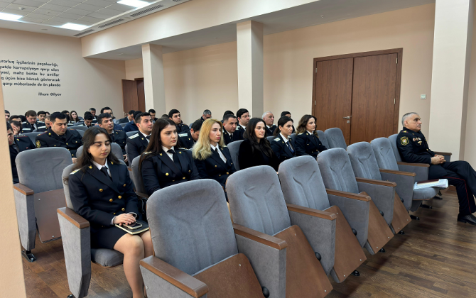 BDU-nun müəllimləri prokurorluq və daxili işlər orqanlarının əməkdaşlarına təlim keçib - FOTO