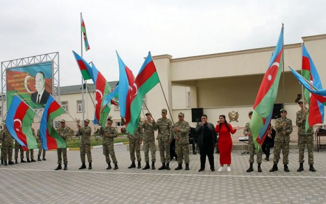 Hərbi qulluqçuların asudə vaxtı yüksək səviyyədə təşkil olunur - FOTO