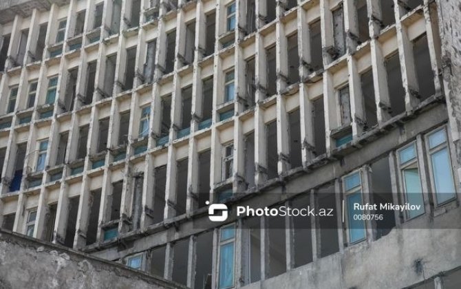 20 Yanvar faciəsinin şahidi olan binada söküntü işləri aparılır - FOTO