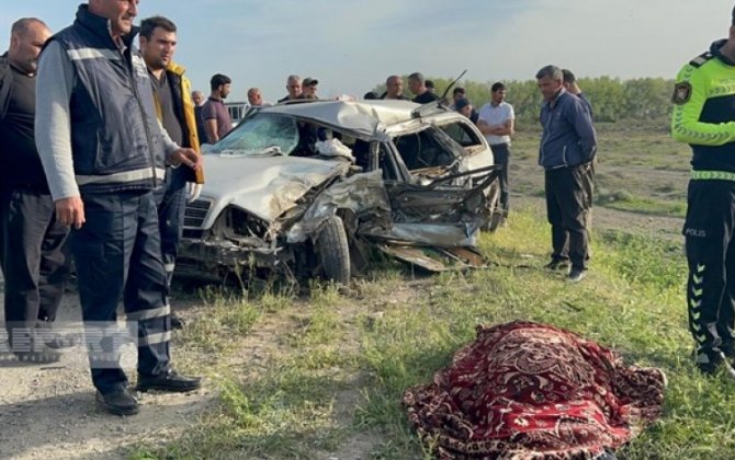 В Кюрдамире произошла цепная авария, есть погибший и пострадавшие-ФОТО